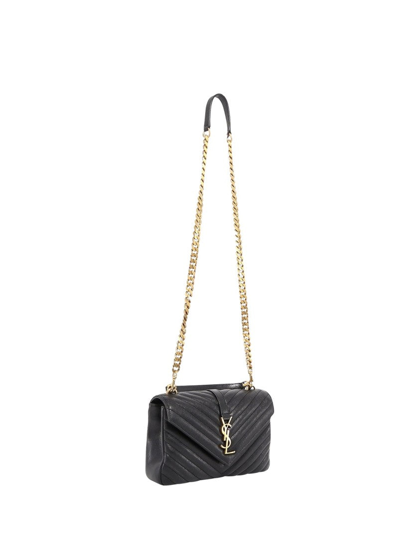 Saint Laurent Matelassé Leather Shoulder Bag With Padded Design