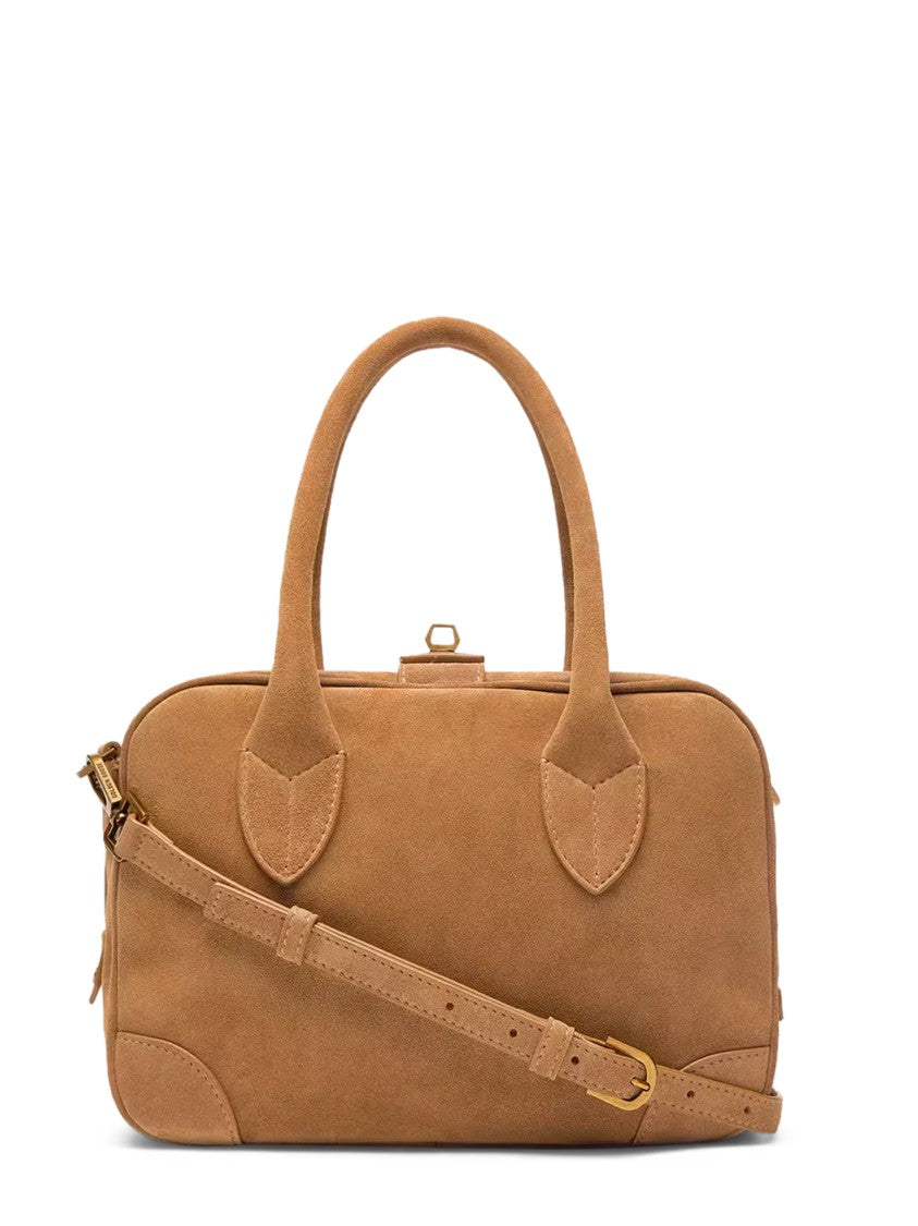 Golden Goose Rectangular Suede Bag With Nappa Leather Braiding