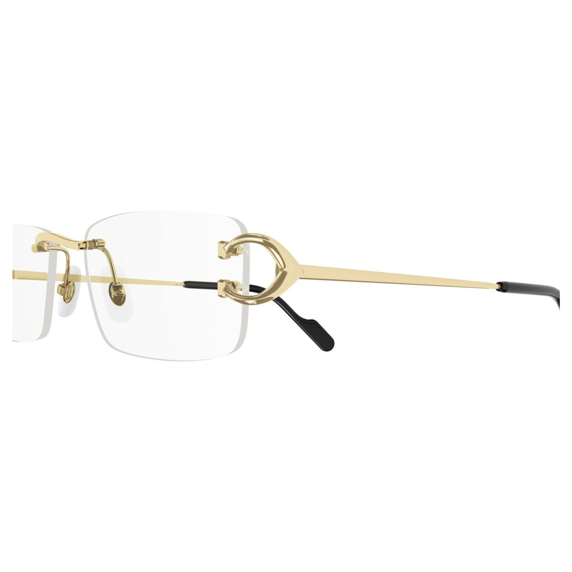 Cartier Ct0344o Rimless Rectangular Eyeglasses