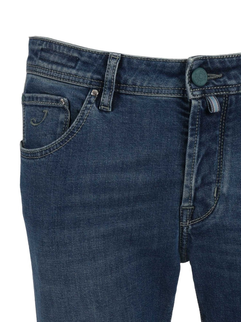 Jacob Cohen Pant5 Pkt Cropped Slim Fit Scott