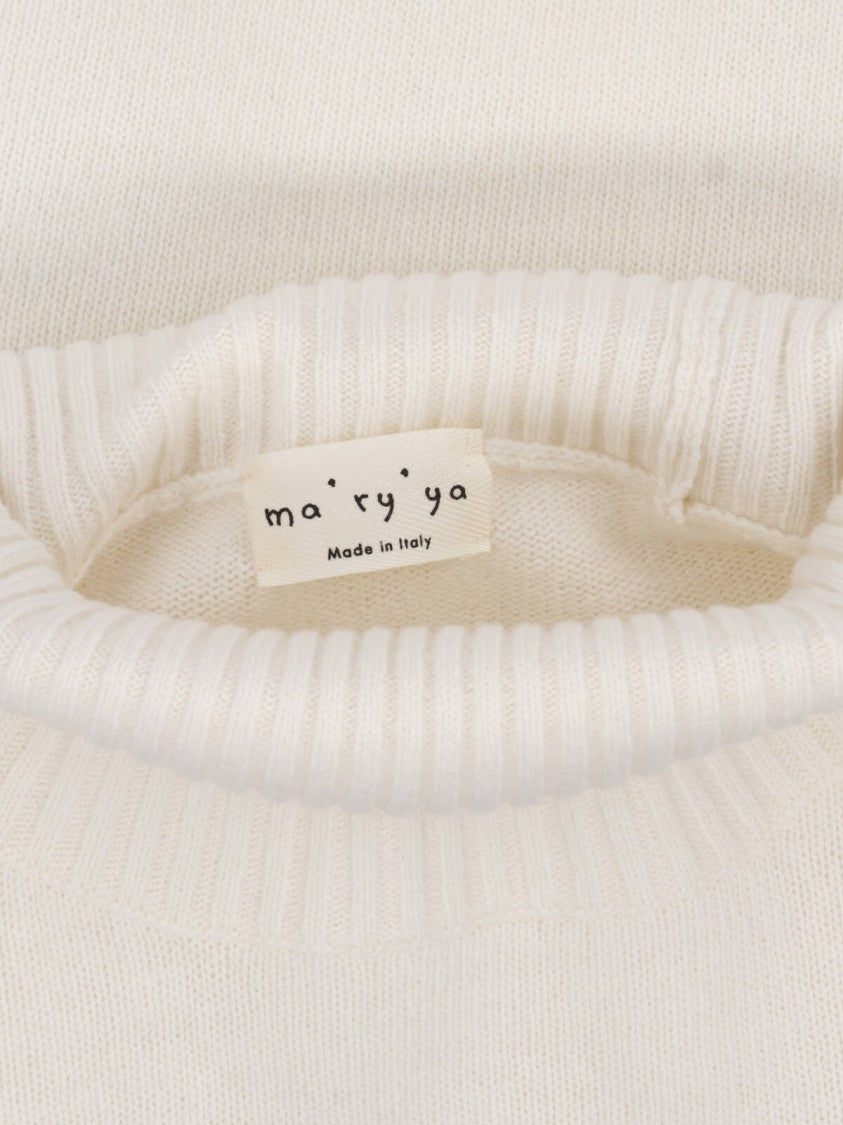 Ma'ry'ya Virgin Wool-Cashmere Ribbed Turtleneck