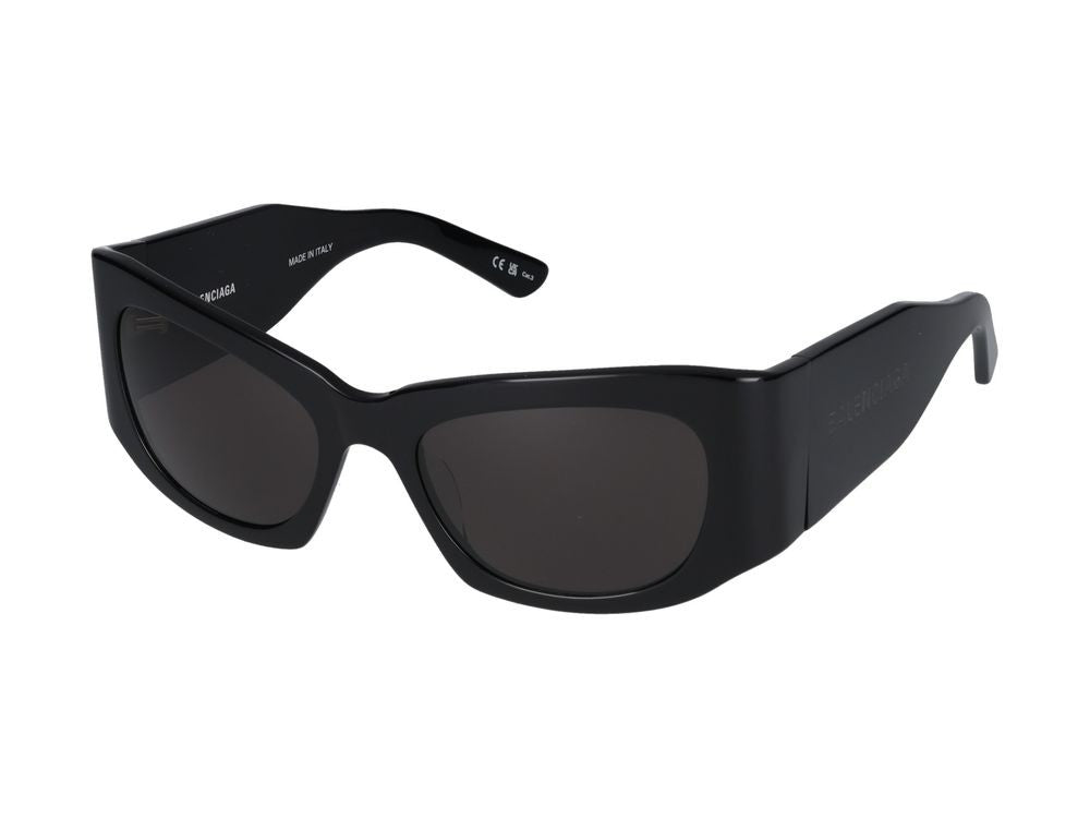 Balenciaga Black Bb0327s Acetate Oversized Square Frame Sunglasses