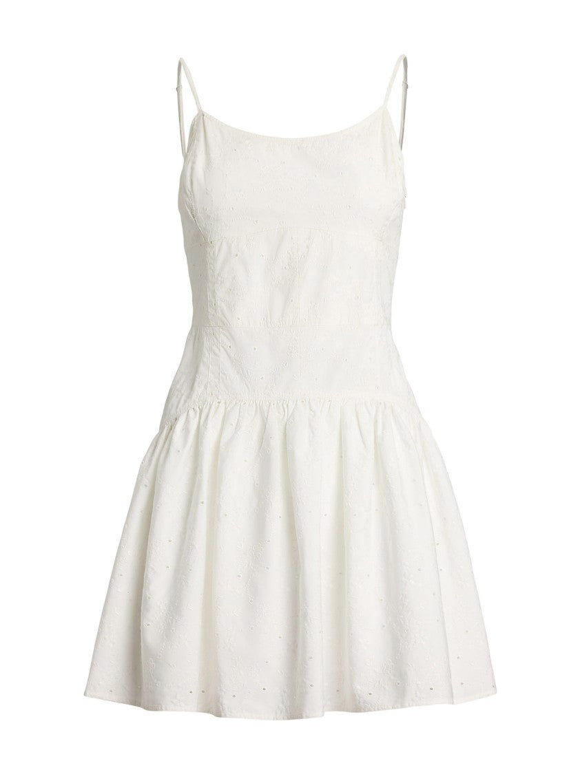 Polo Ralph Lauren Embroidered White Mini Dress