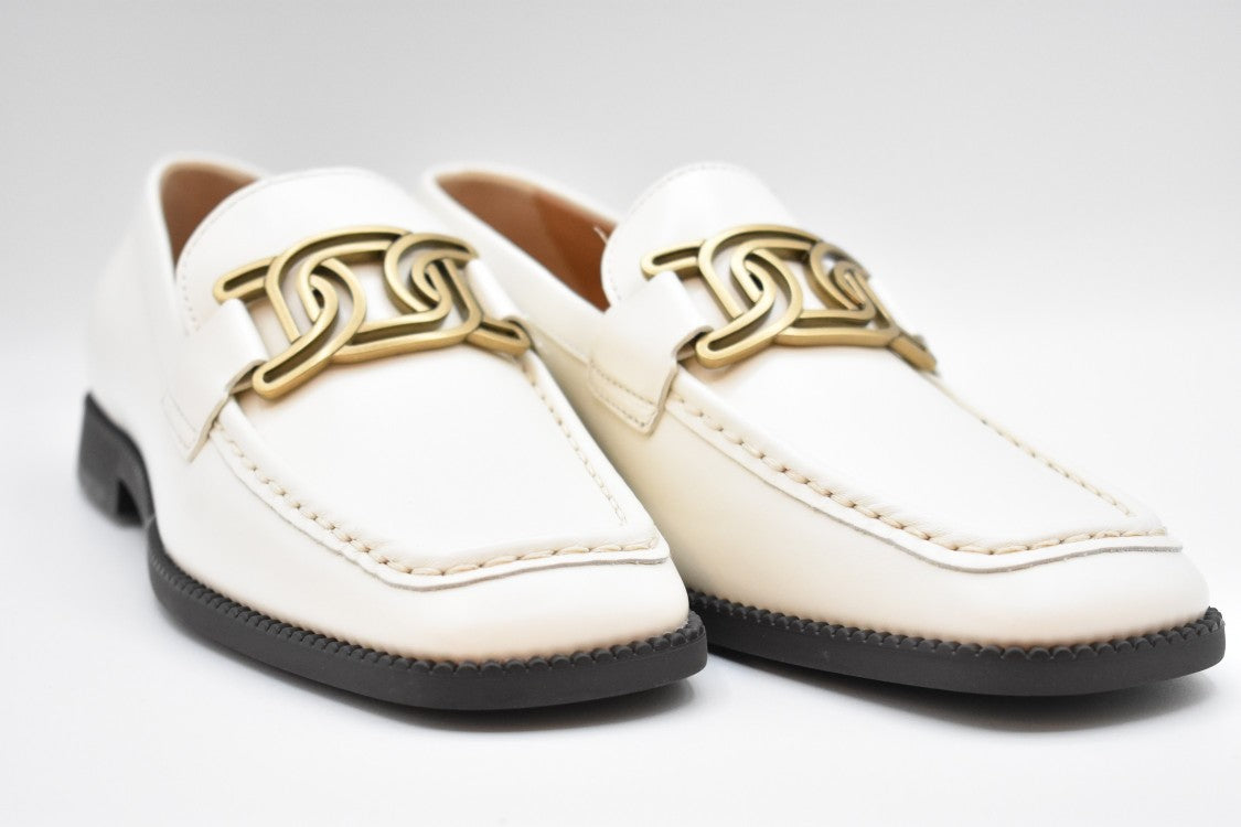 Tod's Yogurt Pelle Leather Flat Shoes