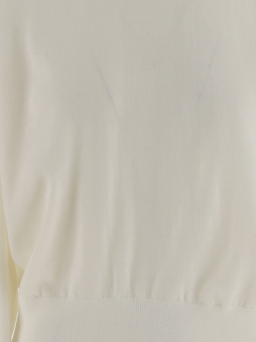 Jacquemus Merino Wool Sweater With Logo Embroidery