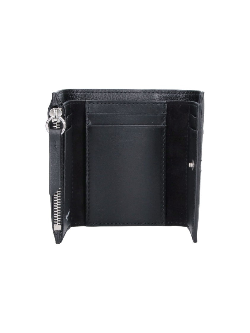 Maison Margiela Black Four Stitches Leather Wallet