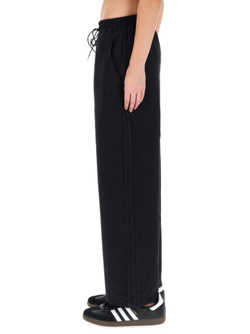 Y-3 Relaxed Wide-Leg Jogging Pants With Adjustable Waistband
