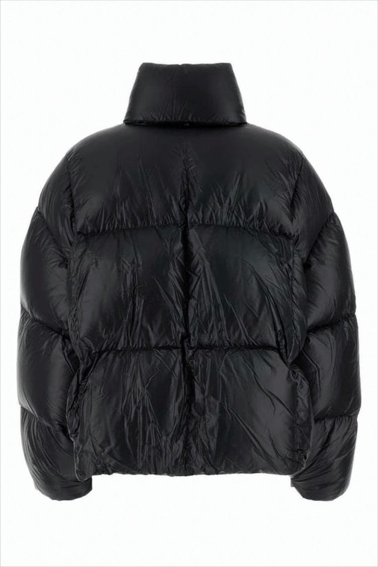 Jil Sander Cropped Puffer Jacket With High Stand Collar