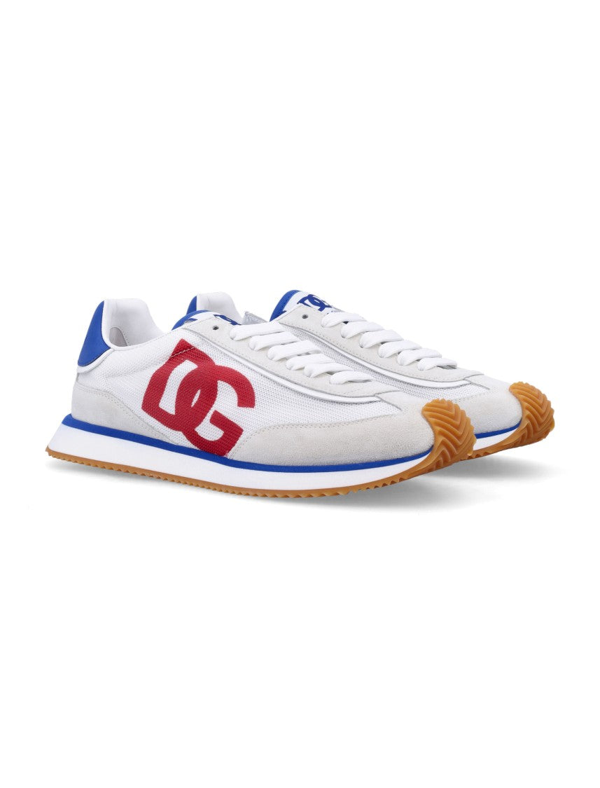 Dolce & Gabbana Low-Top Sneakers With Red Logo