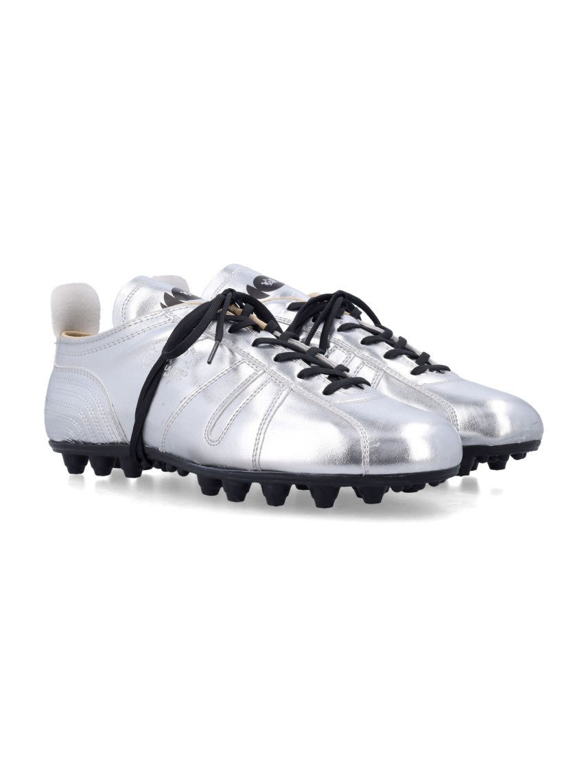 Pantofola D'oro 540 Football Inspired Black Leather Sneakers