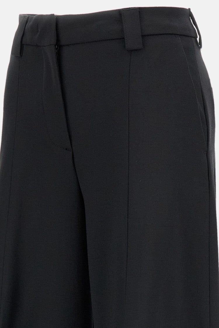 The Latest Wide Trousers With Classic Front Closure