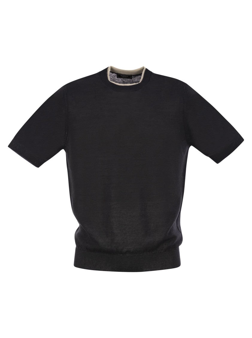 Peserico T-Shirt In Linen And Cotton Yarn
