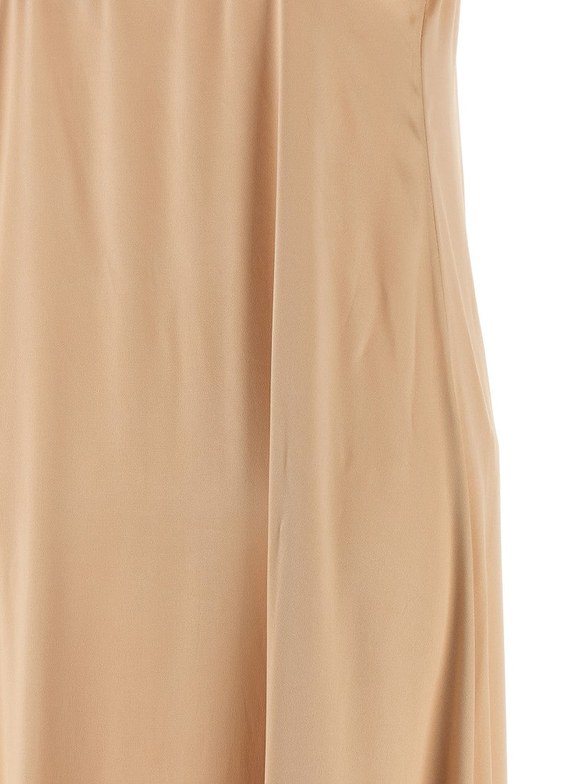 Ferragamo Fluid Viscose Maxi Dress With V-Neck And Spaghetti Straps