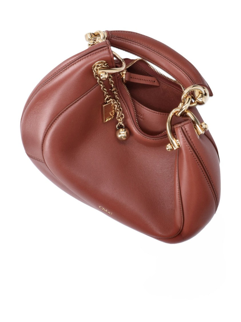 Chloé Crescent-Shaped Handbag With Structured Top Handle