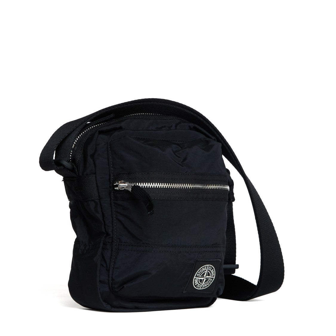 Stone Island Coated Nylon Metal Shoulder Bag In Econyl