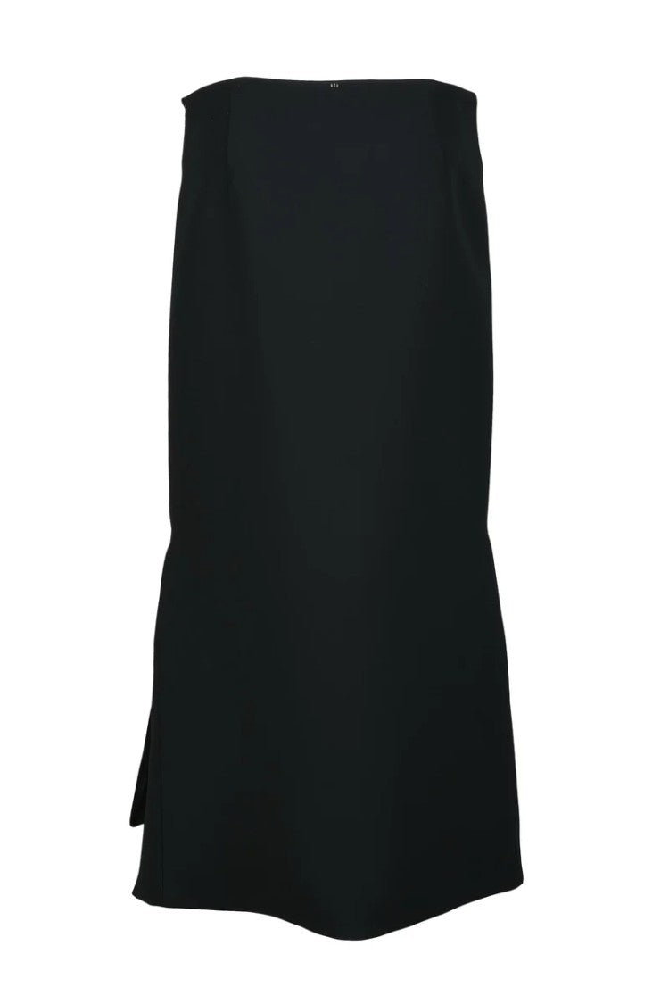 Sportmax Modern Black Midi Skirt