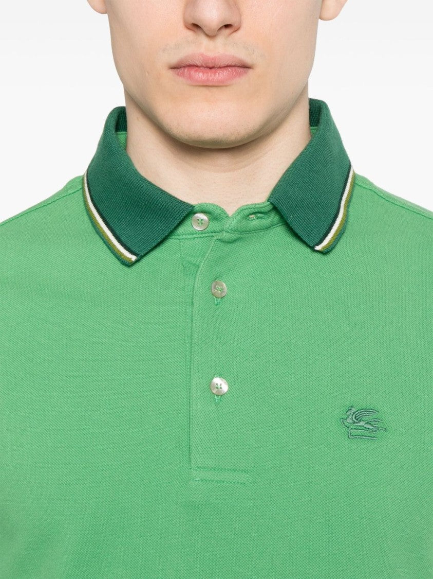 Etro Grass Green Polo Shirt