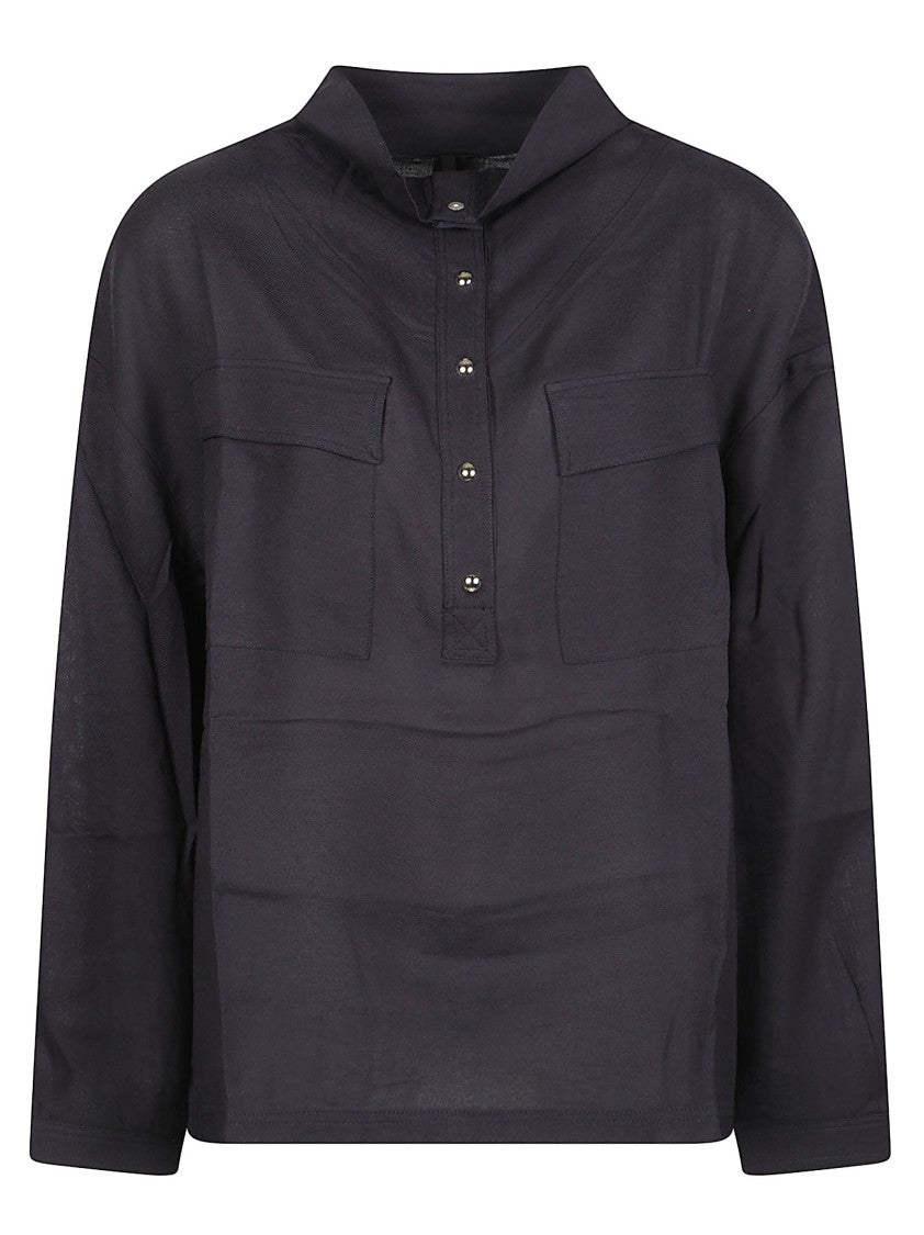 Pinko Corolle Long Sleeve Boxy Viscose Blouse
