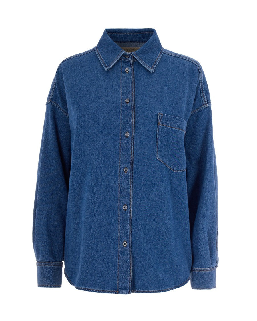 Max Mara Medium Blue Oversized Shirt