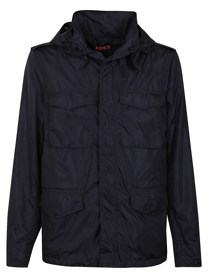 Aspesi Lightweight Nylon Jacket With Functional Design