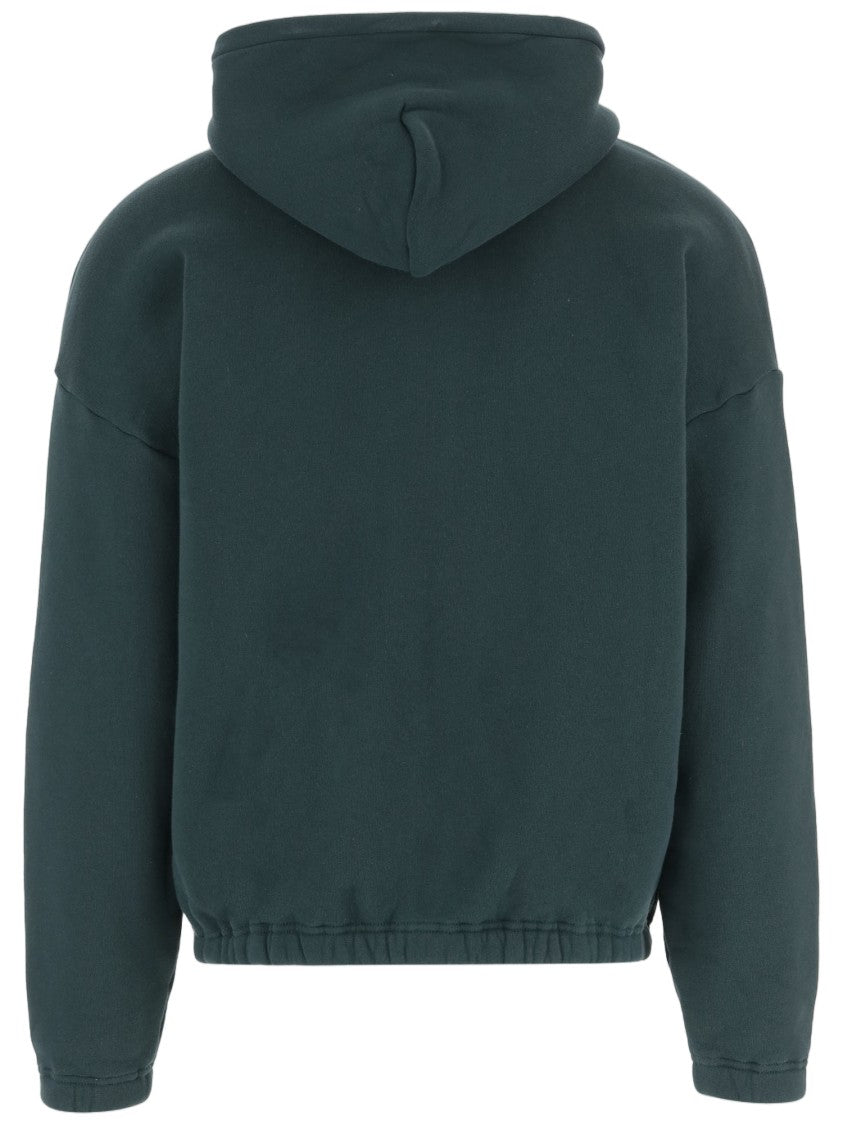 Autry Cotton Zip-Up Hoodie With Embroidered Logo Detail