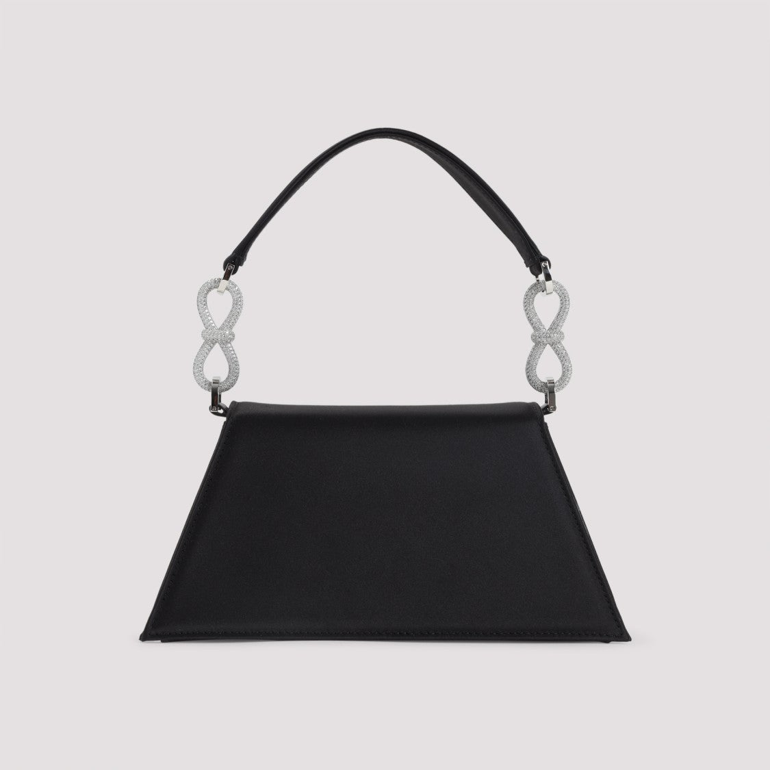 Mach & Mach Structured Silk Shoulder Bag With Bow Detail