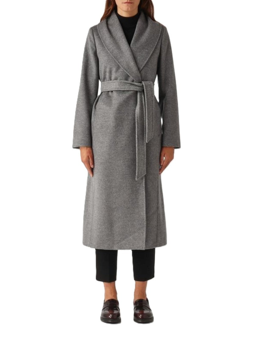 Max Mara Wrap Design Long Coat With Shawl Collar