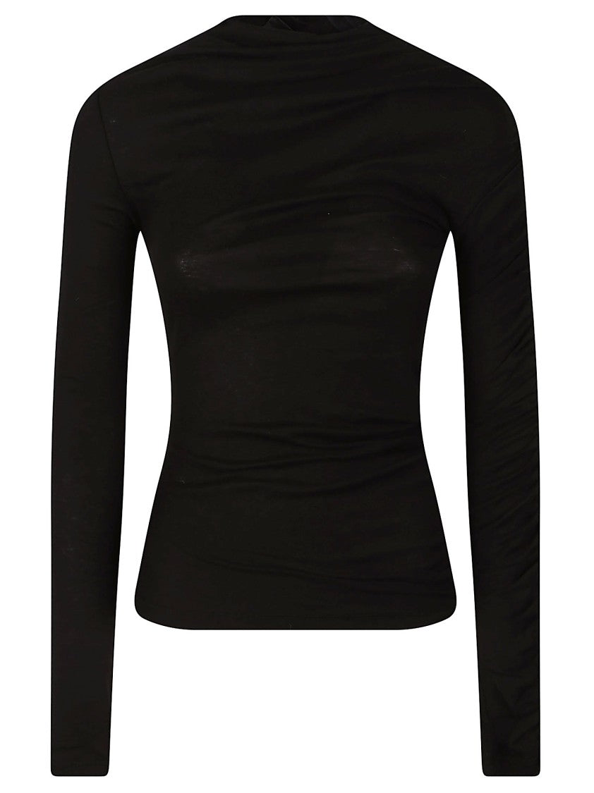 Pinko Loto Fitted Black Turtleneck Sweater