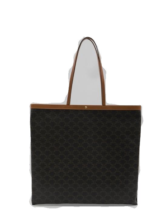 Celine Canvas Tote Bag With Distinctive Pattern