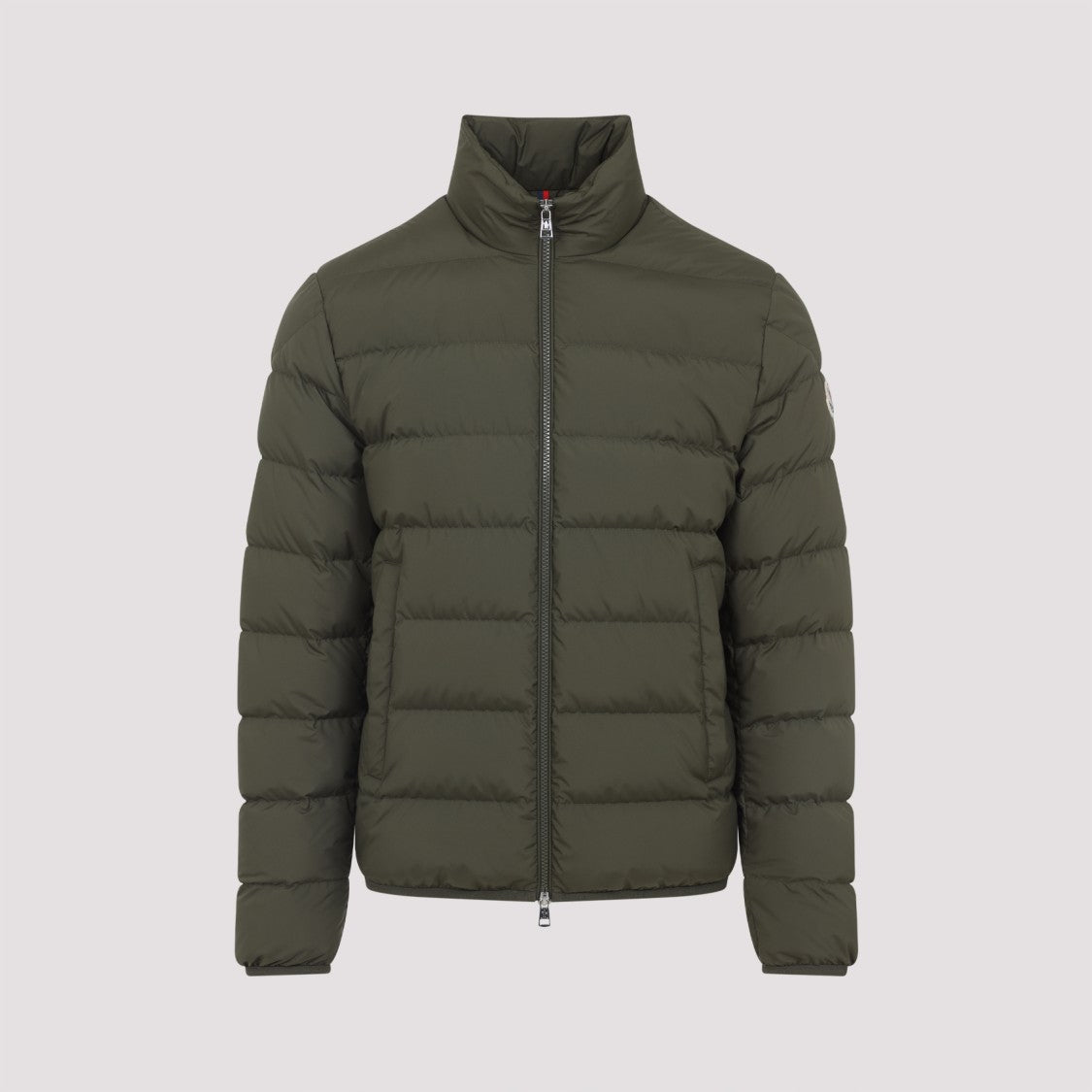 Moncler Quilted Down Jacket With High Collar