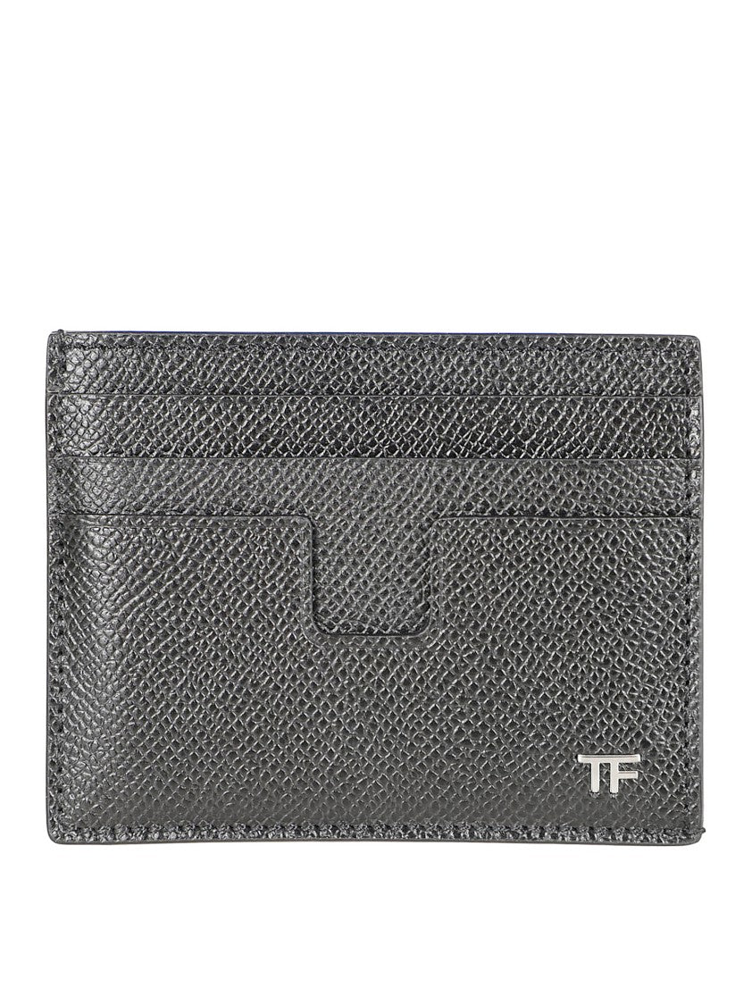 Tom Ford Textured Black Leather Bi-Fold Wallet