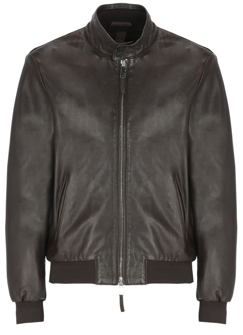 The Jack Leathers Brown Elvis Leather Jacket