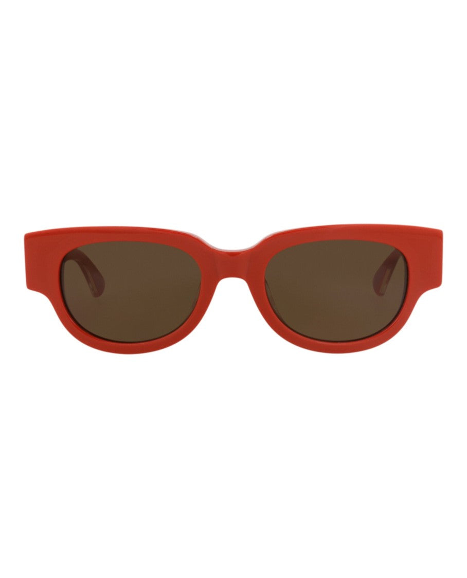 Bottega Veneta Round-Frame Recycled Acetate Sunglasses