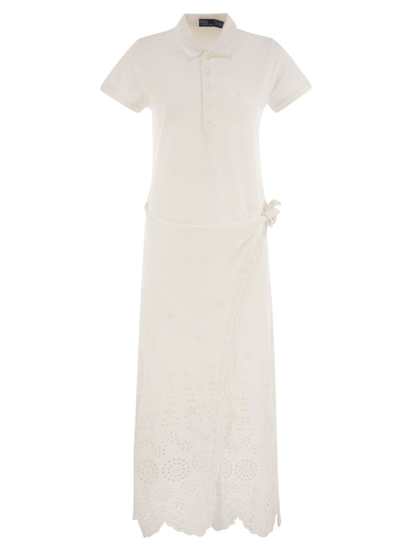 Polo Ralph Lauren Openwork Pique Polo Shirt Dress