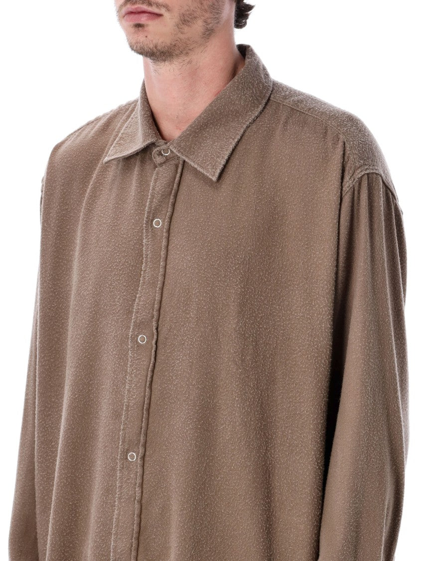 Mfpen Dark Taupe Fuzz Gambler Shirt