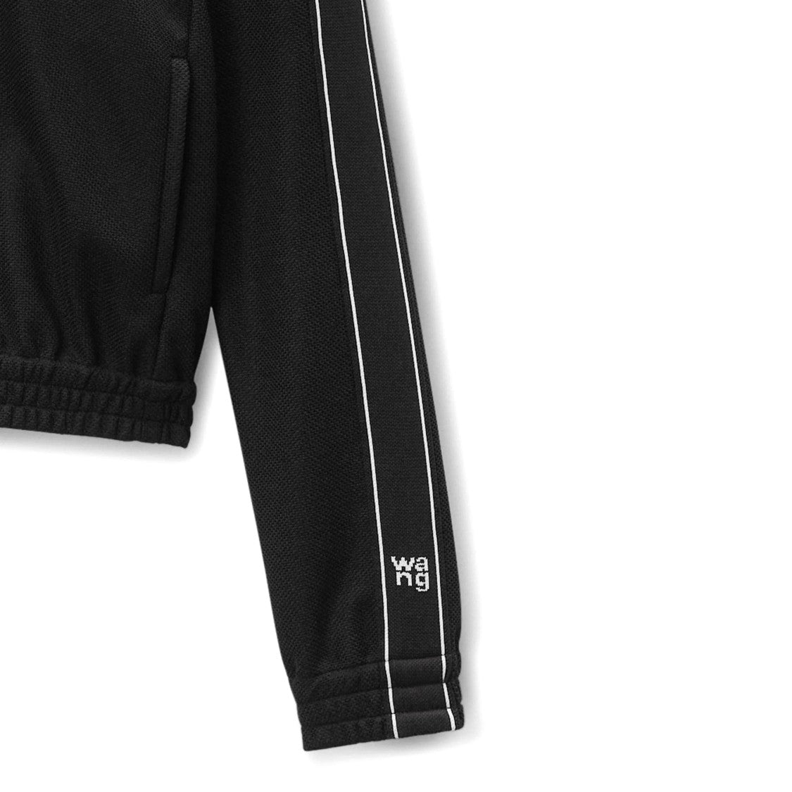 Alexander Wang Cropped Track Jacket W/Logo Webbing
