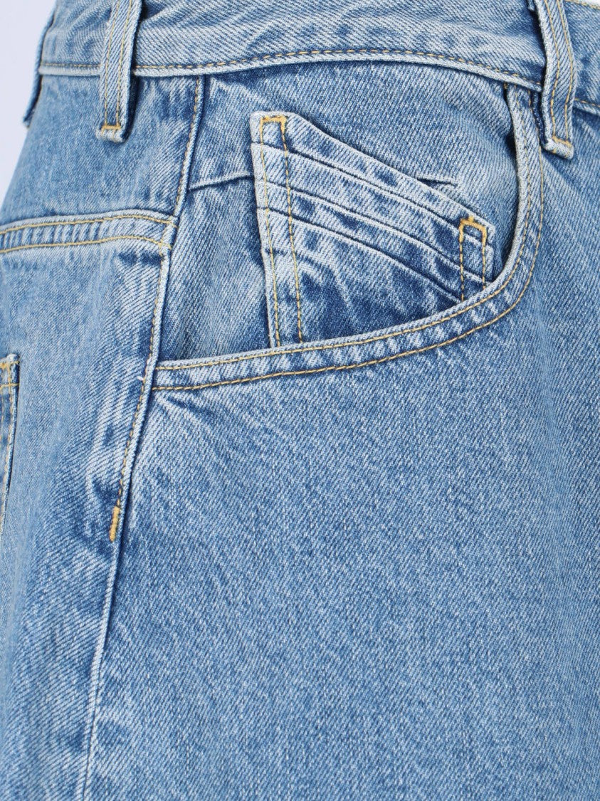 The Attico Crop Jeans – Light Blue