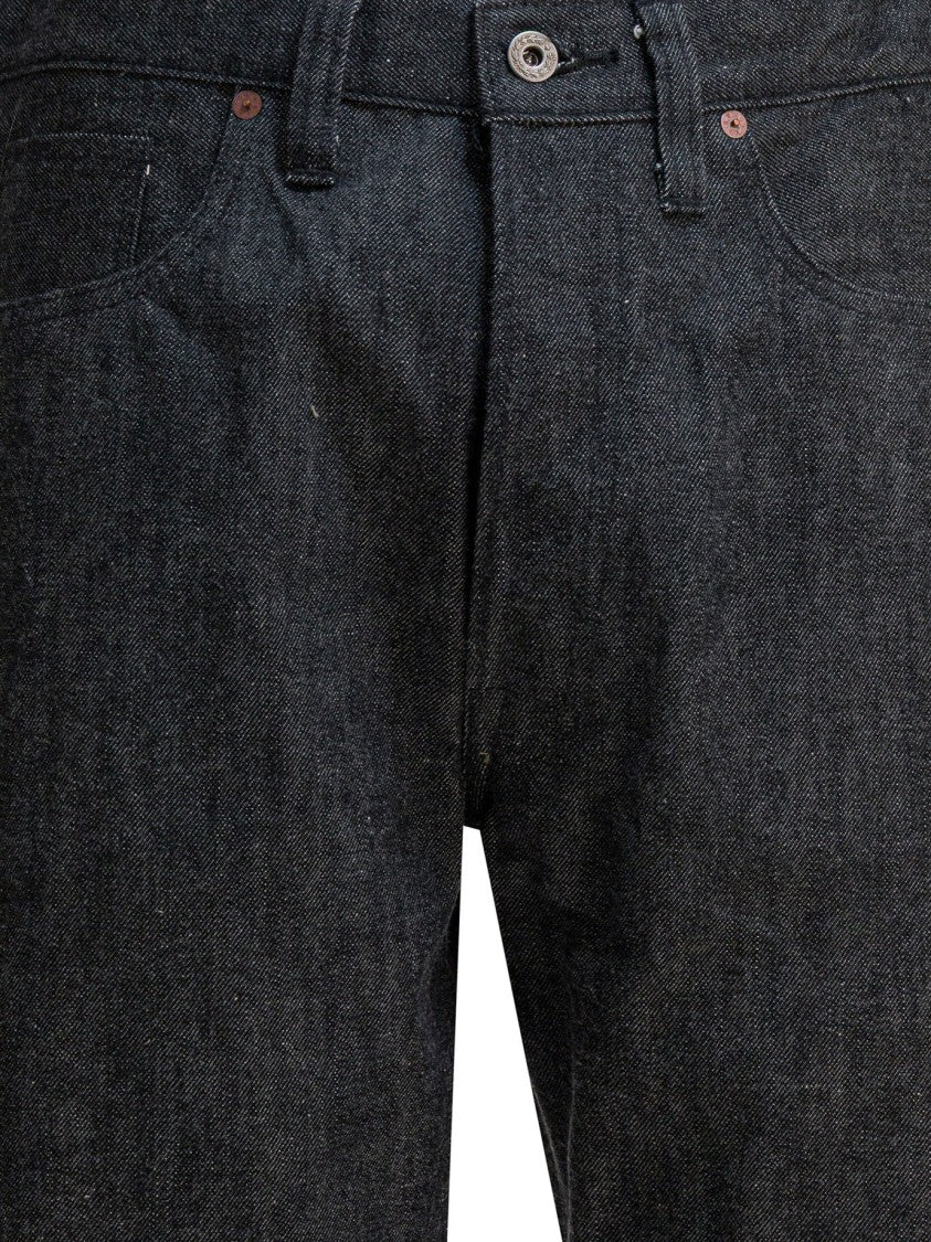 Buzz Rickson's Mid-Rise Black Selvedge Denim Jeans