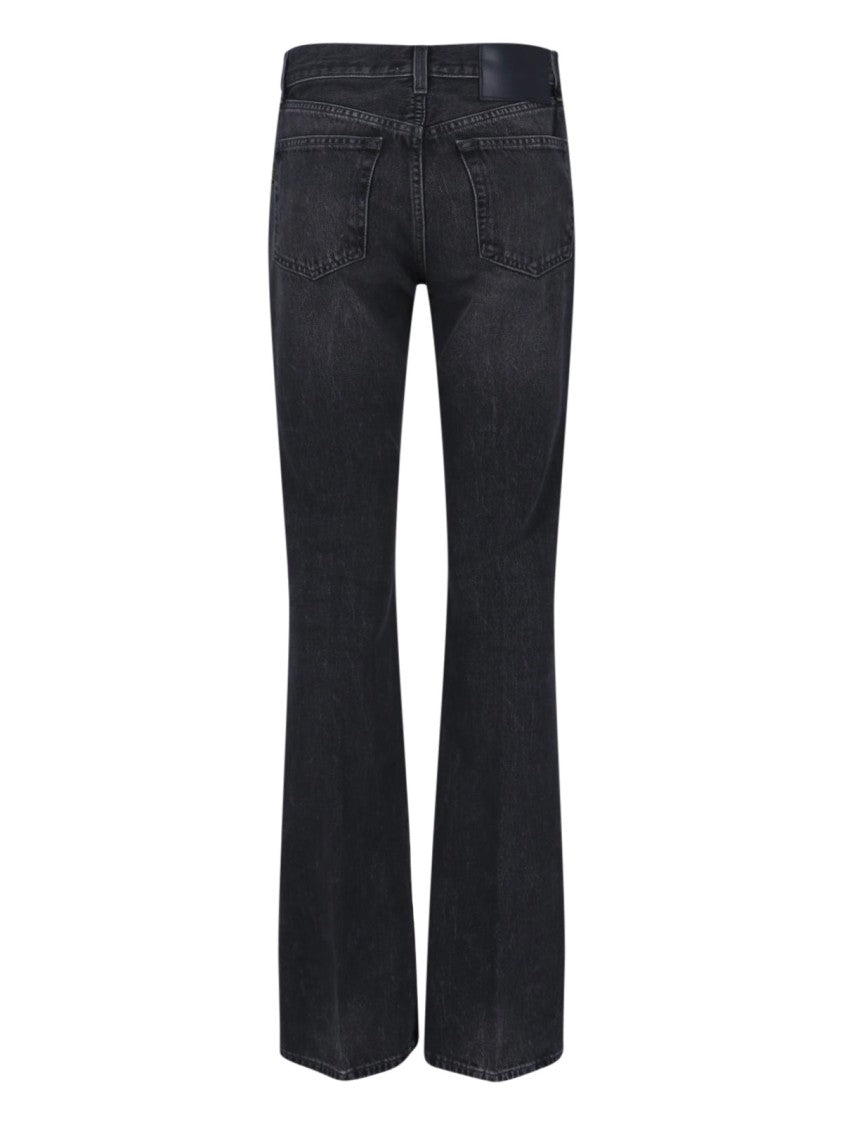 Haikure High-Waisted Bootcut Jeans With Five-Pocket Design