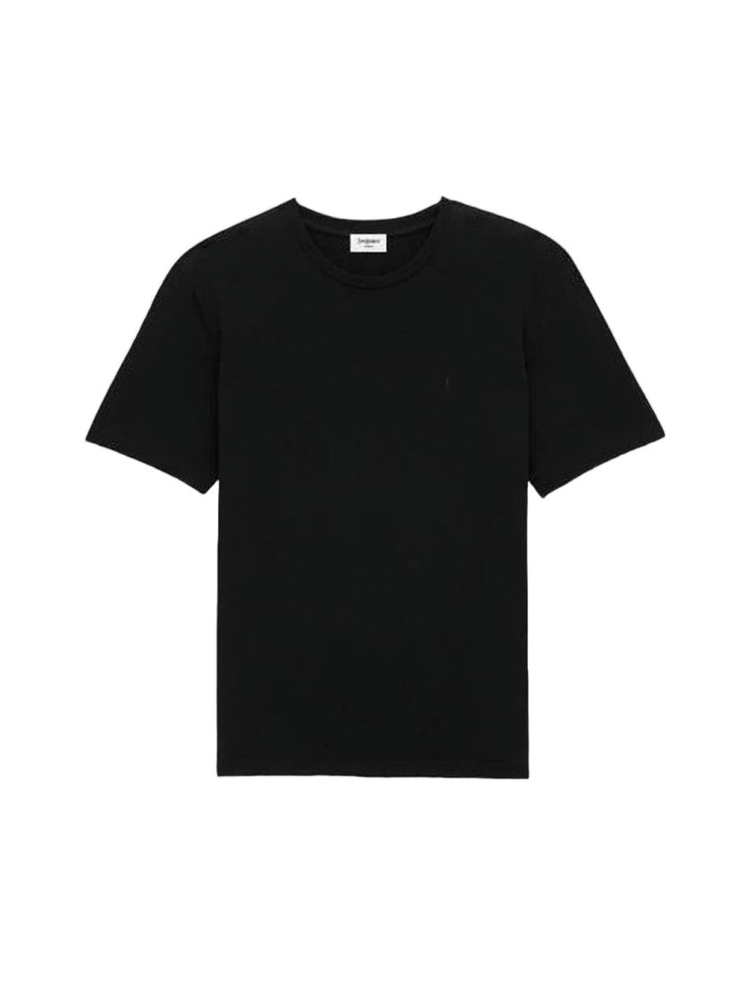 Saint Laurent Classic Short-Sleeve T-Shirt With Subtle Logo Detail