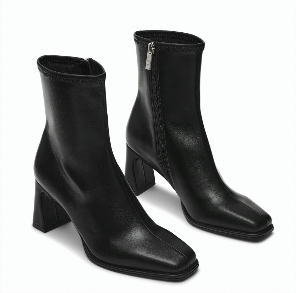 Steve Madden Square-Toe Black Boots