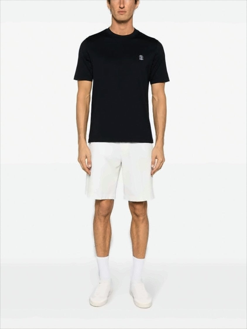 Brunello Cucinelli Mid-Thigh Length Cotton Shorts With Minimalist Design