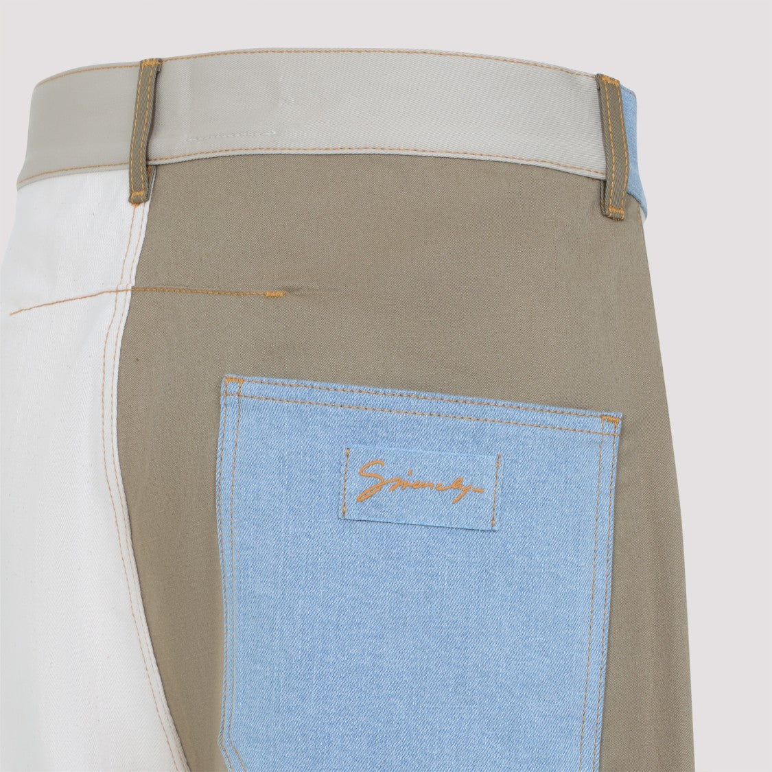 Givenchy Multicolored Cotton Relaxed Fit Denim Pants