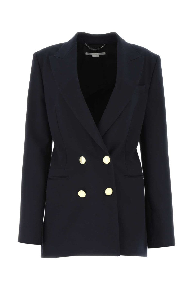 Stella Mccartney Navy Blue Polyester Blend Blazer