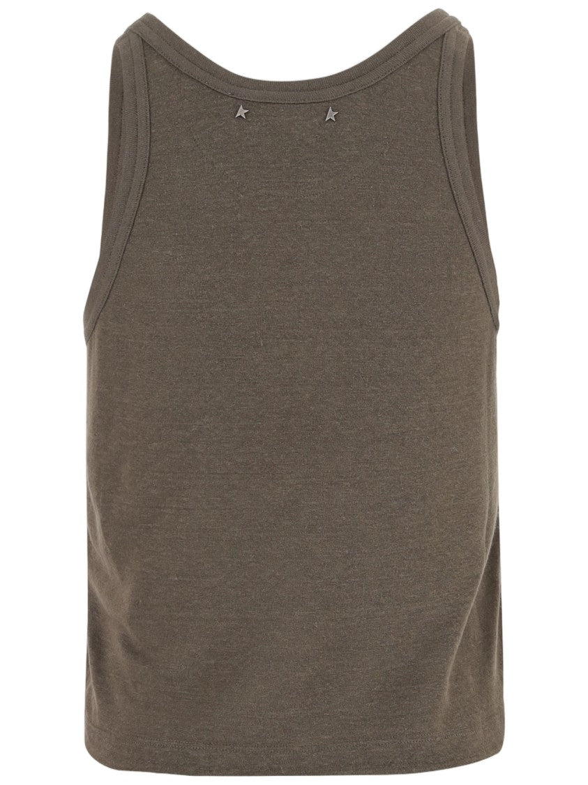 Golden Goose Linen Tank Top