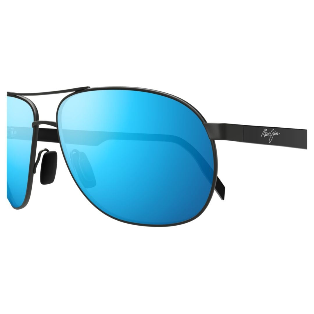 Maui Jim Mj0728s Double Bridge Mirrored Metal Sunglasses