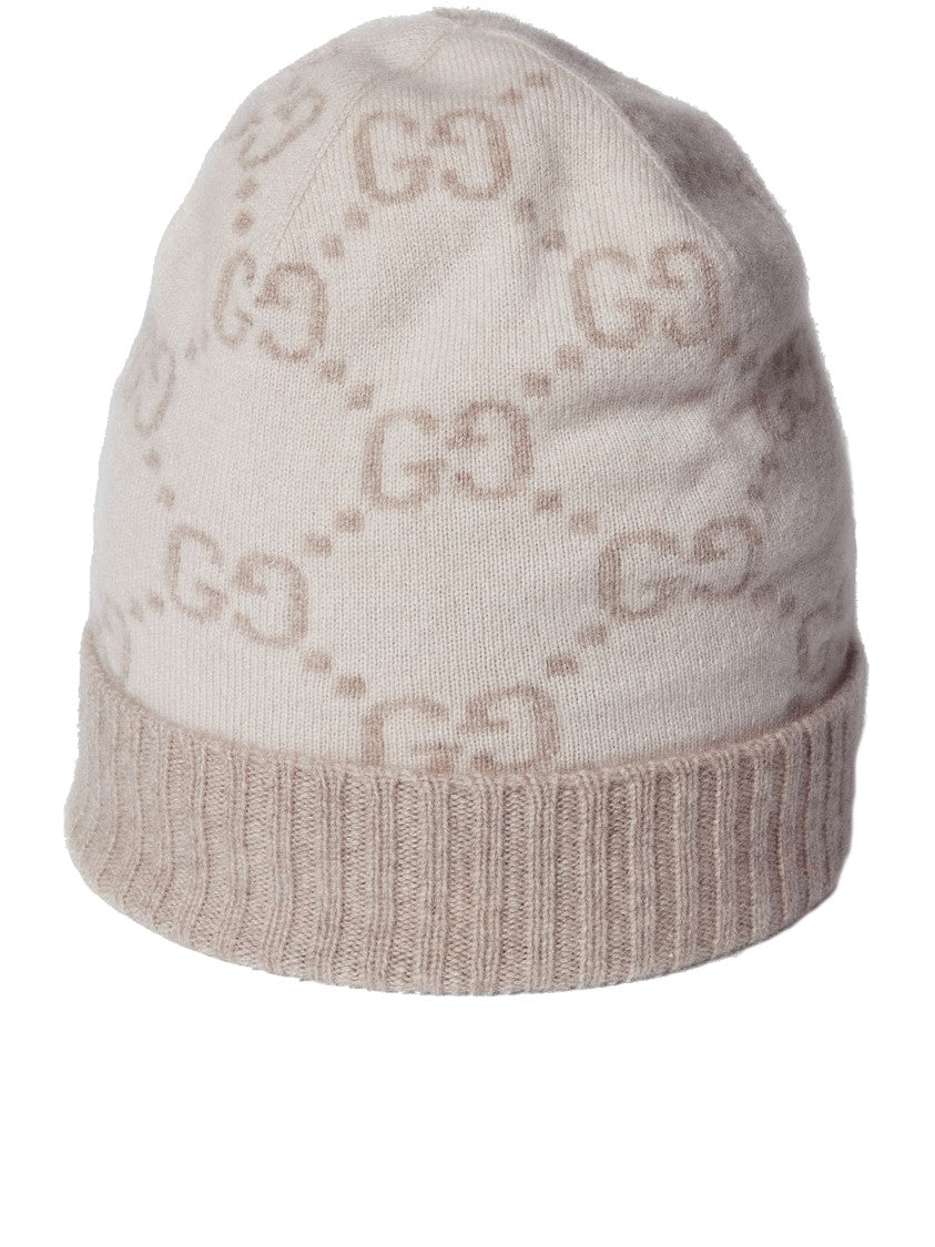 Gucci Nuancie Knit Beanie Double G Logo