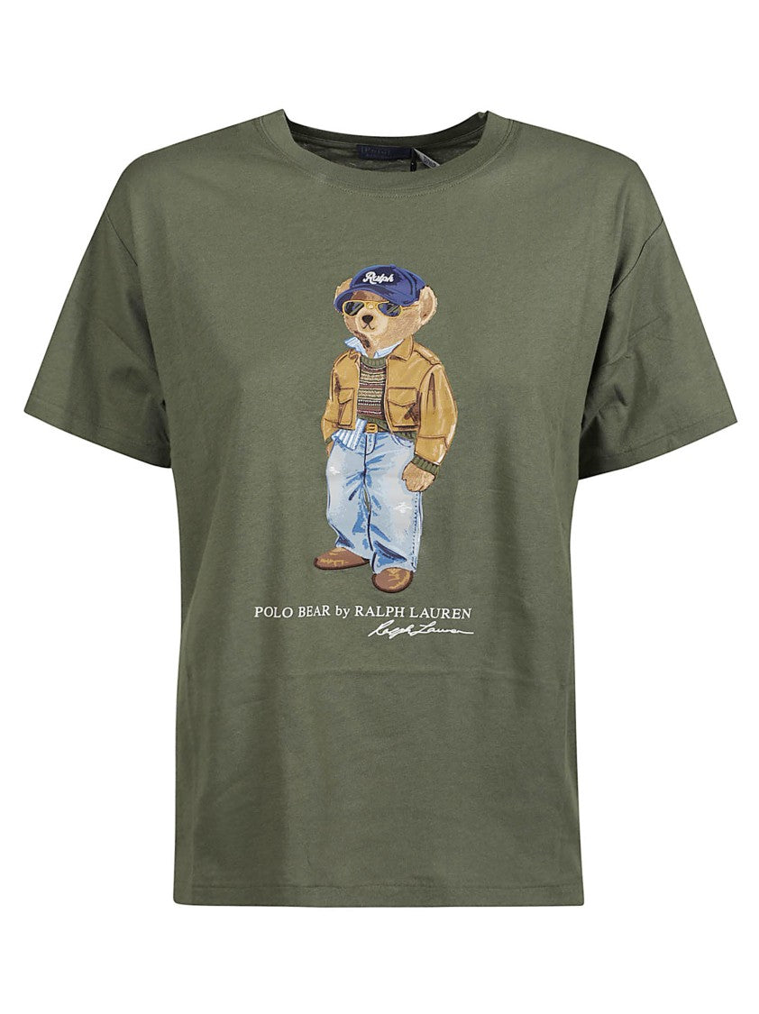 Polo Ralph Lauren Short-Sleeved Crew Neck T-Shirt With Bear Graphic