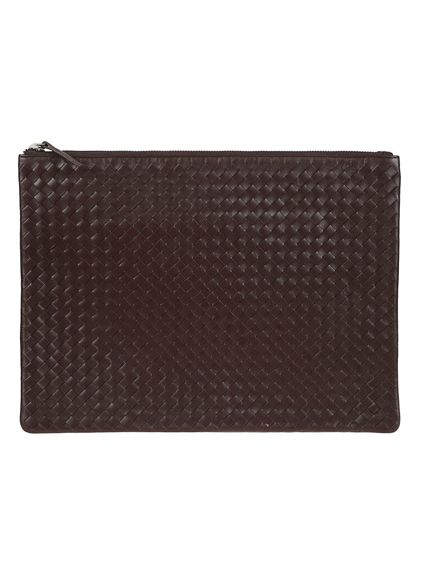 Dragon Hand-Woven Calfskin A4 Clutch Bag