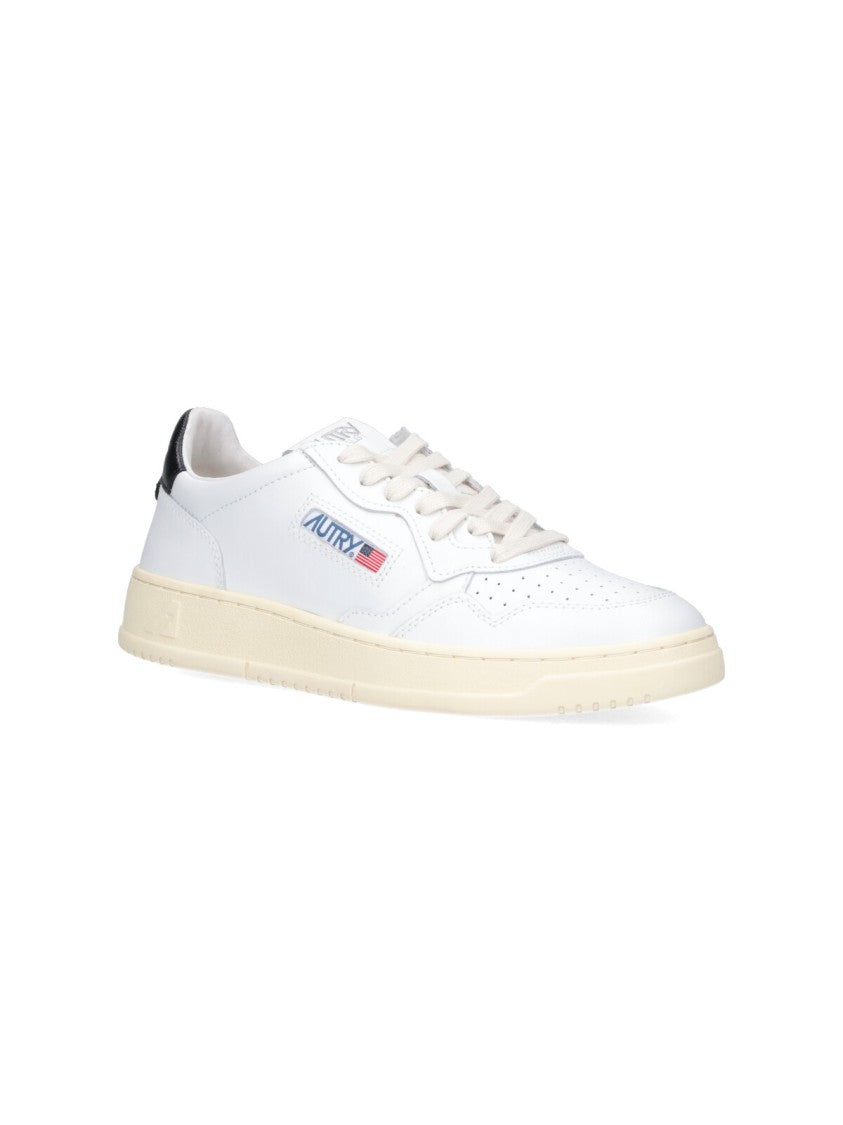 Autry White Medalist Low Leather Sneakers